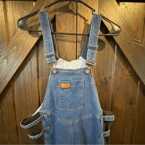 Johnny’s Mama Maternity Overalls Size Medium Blue thumbnail 6