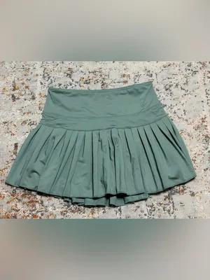 Gold Hinge Pleated Tennis Skirt skort sea green sage Small thumbnail 10