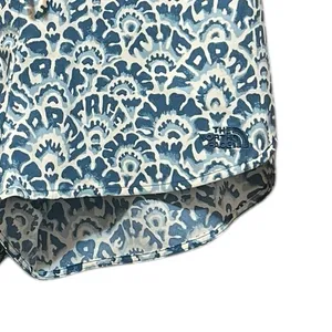 The North Face Class V‎ Mini Blue Geometric Nylon Shorts Size Large thumbnail 5