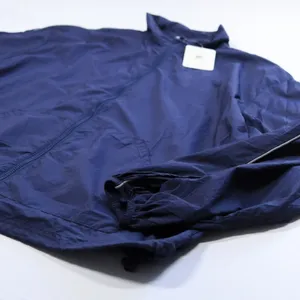 Fabletics Oversized Windbreaker Womens Medium Deep Navy Full Zip Nylon Coat NWT thumbnail 3