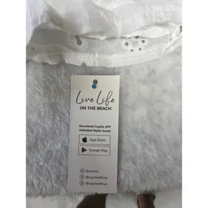 Cupshe Eyelet Mini Dress/Cover up Tiered Long Sleeve‎ Boho CAA05A3M007CCS Small thumbnail 5
