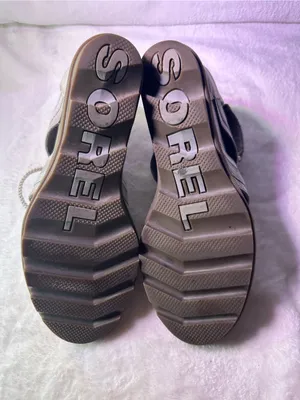 Sorel Beige Lace-Up Wedge Sandals thumbnail 10