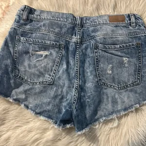 Garage Blue Jean Shorts Distressed High-Waisted thumbnail 2