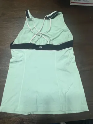 Mint Green High Neck Lululemon Top thumbnail 2