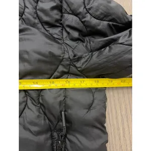 H&M Quilted Puffer Jacket Women’s XS Hooded Black thumbnail 2