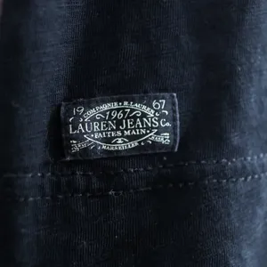LRL Ralph Lauren Jeans Co Black Long‎ Sleeve Henley Hoodie Size M Y2K Activewear thumbnail 13