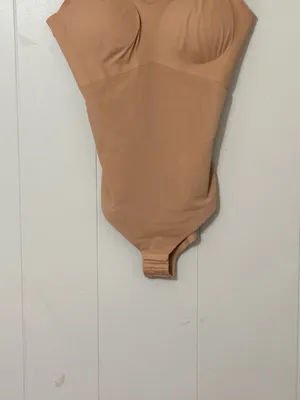 Honeylove Cami Bodysuit Shapewear Beige Nude L Built-In Bra Sculpting Seamless thumbnail 7