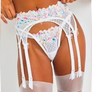 Victoria’s Secret For Love and Lemons Tanga Con Contorno Garter thumbnail 2