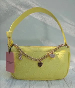 Juicy Couture Shoulder Bag $79 Yellow New Collection Easter Pendants Chain NWT thumbnail 1