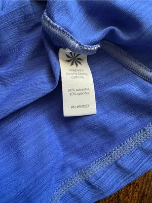 Athleta  Blue Short-Sleeve athletic Top thumbnail 6