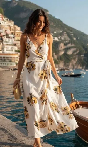 A.L.C. White Floral Maxi Dress |Size 2 thumbnail 1