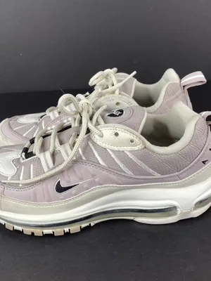 Nike Air Max 98 Summit White Violet Ash Gray Sneakers Size 7.5 thumbnail 3