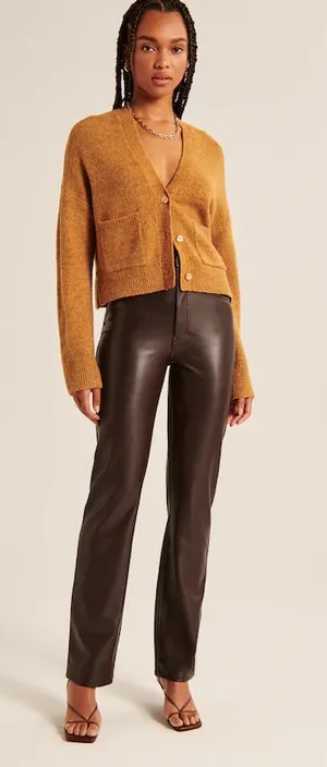 Abercrombie Faux Leather Pants thumbnail 1