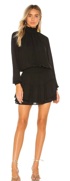 Krisa X Revolve Smocked Turtleneck Dress thumbnail 1