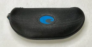 COSTA DEL MAR‎ Black Sunglasses Case Zipper Hard Clamshell Glasses thumbnail 1