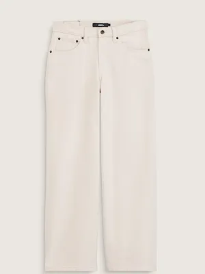 NWT VANS Check-5 Low Rise Extra Baggy Jeans In Ecru SZ-30 thumbnail 7