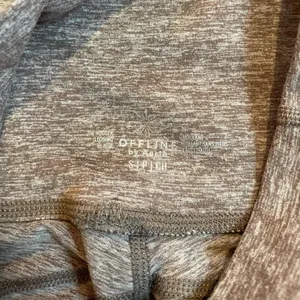Aerie Offline Size Small Purple/Brown High Waisted Leggings thumbnail 6