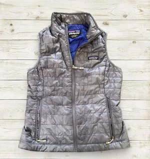 Patagonia Nano Puff Jacket Vest Quilted Primaloft Insulated Puffer Gilet Bodywarmer Gray Sz S Measurement in pics thumbnail 1
