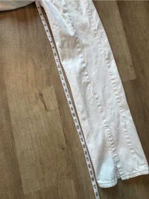 Zara white front split jeans sz 4 thumbnail 7