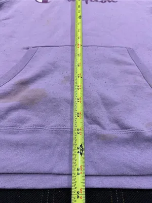 Champion Lavender Pullover Hoodie with Purple Logo thumbnail 4