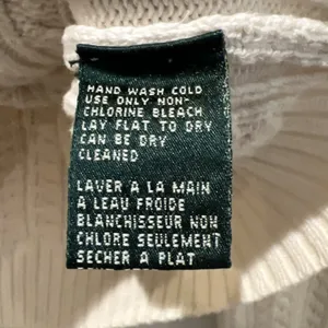 Lauren Ralph Lauren Sweater Cable Knit Quiet Luxury Preppy Cream measures size L thumbnail 8