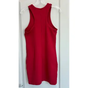 Sunday‎ Best Aritzia Red Ribbed Racerback Bodycon Mini Dress M thumbnail 10