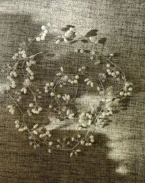 Head Tiara Wedding Flower Pearl thumbnail 8