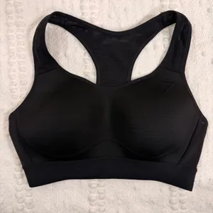 Gymshark‎ Black Mesh Racerback Padded Sports Bra GLSB5055 Womens Size Small thumbnail 1