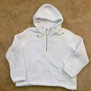 Old Navy White Sherpa Jacket thumbnail 1
