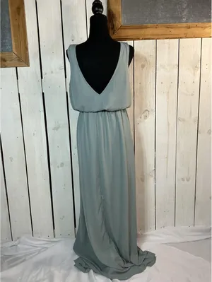 Show Me Your Mumu Sage Green Maxi Dress with Side Slit thumbnail 8