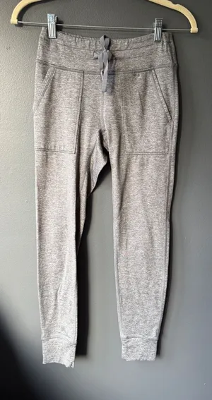 Aerie Gray Drawstring Jogger Sweatpants thumbnail 1