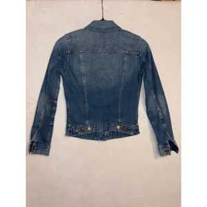 J.Crew Trademark Women Medium Wash Blue Denim Trucker Jacket XXS cotton‎ blend thumbnail 7