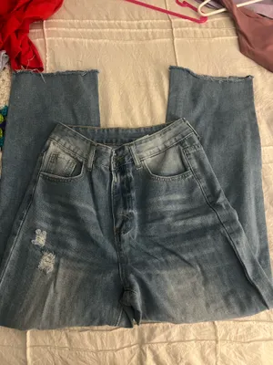 Light Wash Ripped Jeans Blue Size XS thumbnail 4