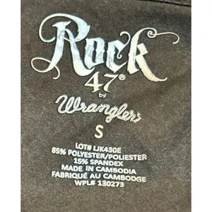 Rock 47th Wrangler Women's Brown Open Front Faux Suede Snake‎ Jacket Size S thumbnail 3