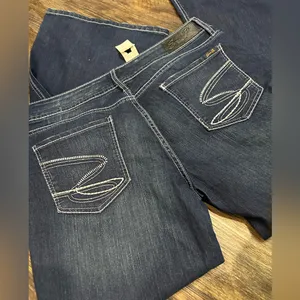 7 For All Mankind Dark Blue Flare Jeans thumbnail 8