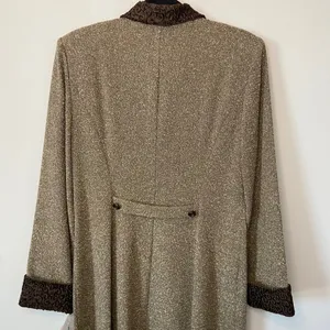 J. Taylor New York Brown Long Duster Coat Size 14 NWT Vintage Overcoat Victorian thumbnail 6