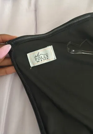 Oh Polly Black Strapless Mini Dress thumbnail 2
