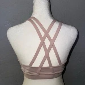 Lululemon Energy Bra Size 8‎ Light Pink Medium Support thumbnail 2