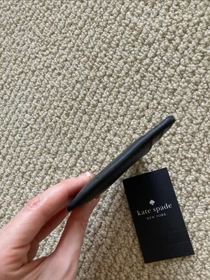 NEW Kate Spade Black Leather Card Holder Saffiano Wallet Chic Mini NWT thumbnail 9