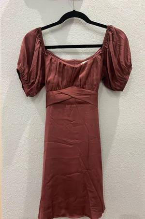 Altar'd State Dress Mini Maroon thumbnail 1