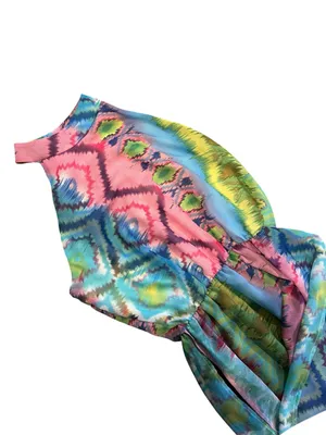 USA Made - Savannah Rae- Multicolor Halter Maxi Dress thumbnail 5
