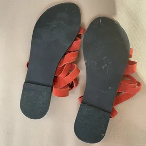 Free People Sunever Suede Gladiator Sandal in Red Size 10‎ thumbnail 7