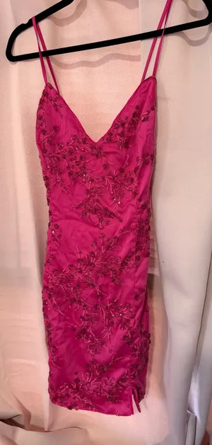 Lulus Pink Dress Sequin thumbnail 1