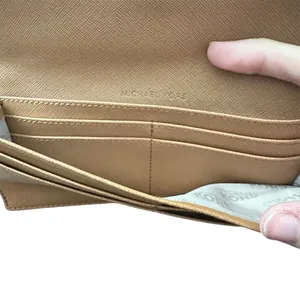 Michael Kors Tan Saffiano Leather Wallet - Excellent Condition, ~8"‎ thumbnail 5