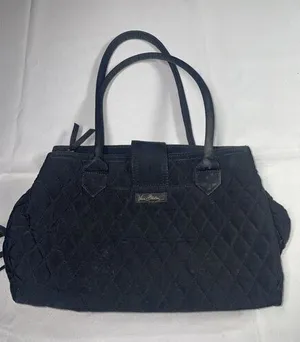 Vera Bradley‎ Quilted Microfiber Buckle Shoulder Satchel Footed Bottom thumbnail 1