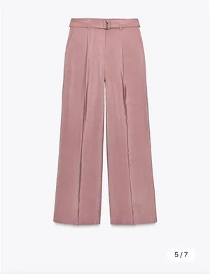 Zara NWOT Wide-leg trousers with a waistband thumbnail 2
