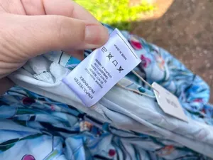 ADOR Light Blue Floral Maxi Dress M NEW thumbnail 9