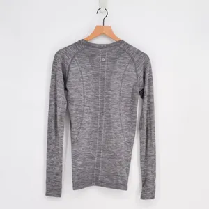 Lululemon Swiftly Tech Long Sleeve Crew Top Slate Grey White Running Women's 6 thumbnail 4