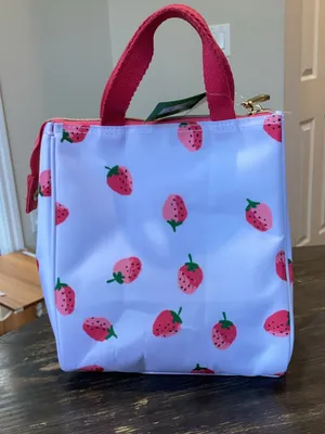 kate spade Strawberry Lunch Tote with Clear Storage Container thumbnail 4