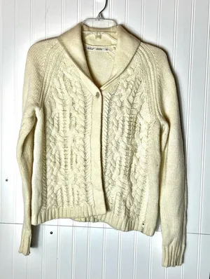 Woolrich Women's Cream Cardigan Sweater‎ thumbnail 1